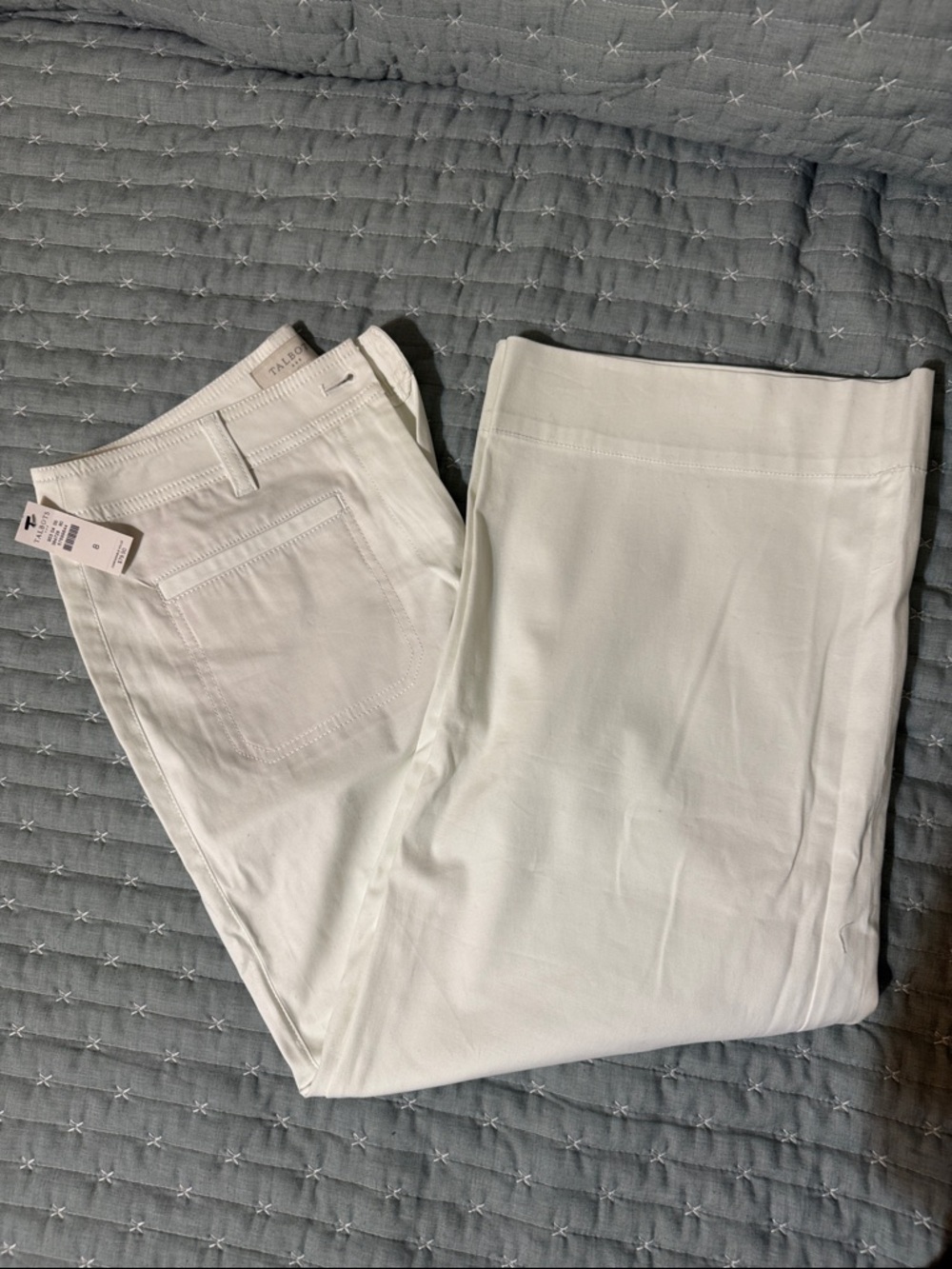 Talbots White Straight-Leg Women’s pants